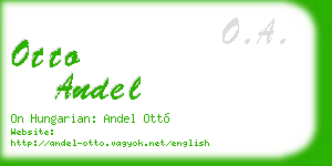 otto andel business card