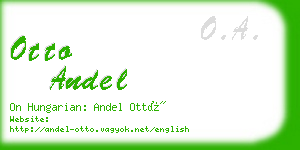 otto andel business card